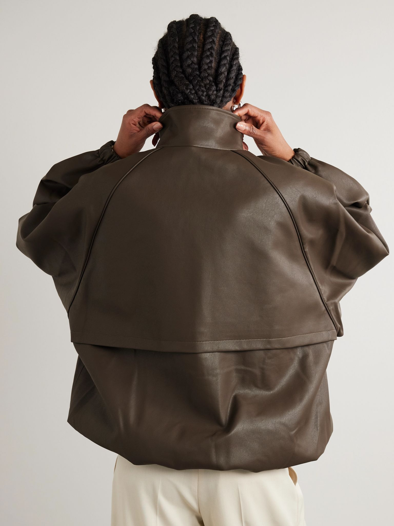 Senta oversized bomber jacket Army green - 4