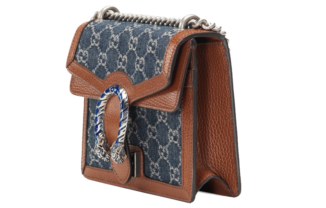 (WMNS) Gucci Dionysus Single Shoulder Bag Mini Blue/Brown 421970-2KQFN-4483 - 2