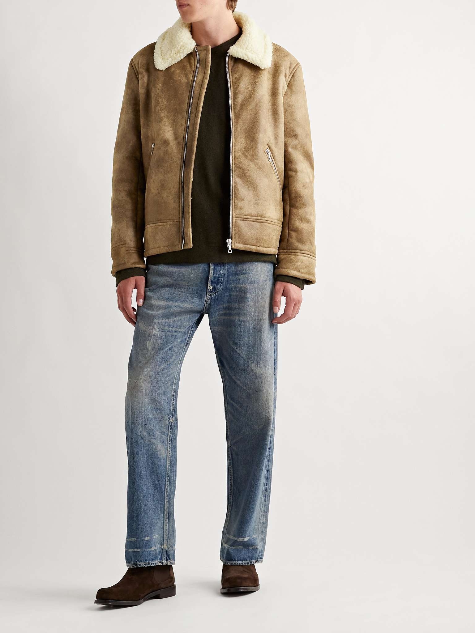 Faux Shearling Blouson Jacket - 2