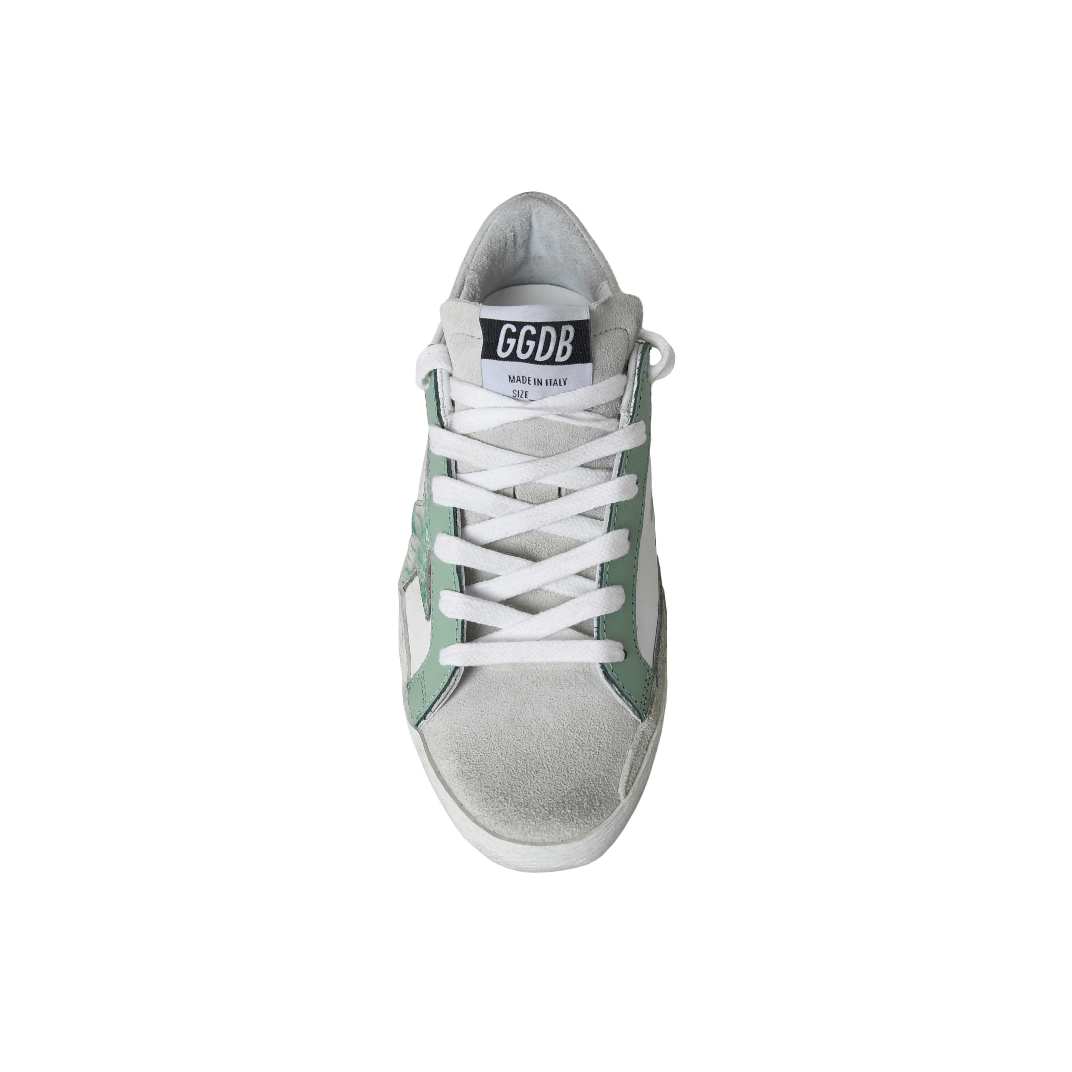 Golden Goose Super Star Classic With List White Sage Ice - 4