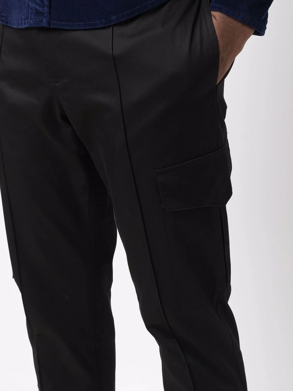 cropped-leg cargo  trousers - 5