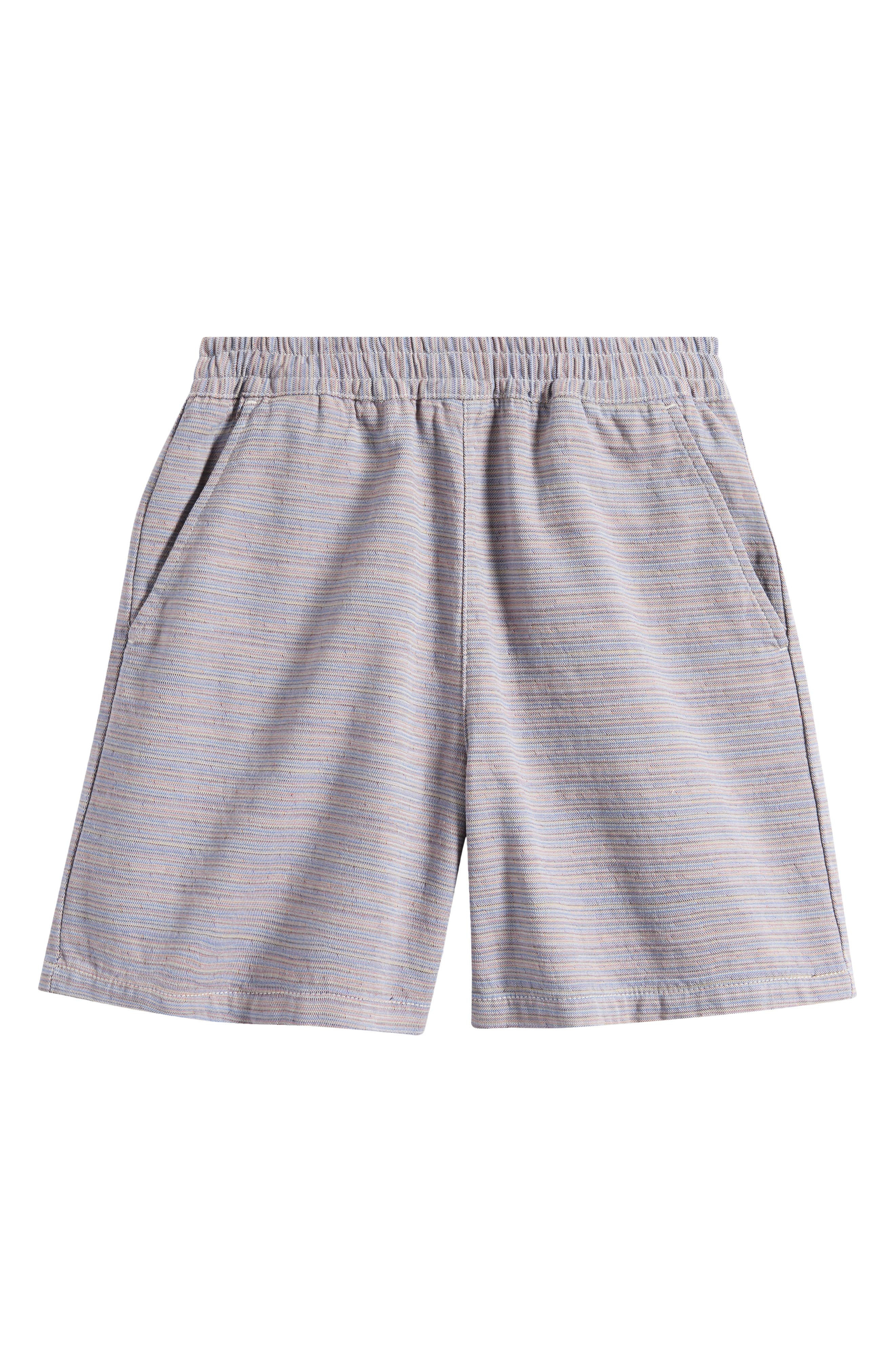 Carhartt Work In Progress Gellar Cotton Jacquard Shorts in Gellar Light Grey Multi Stripe at Nordstr - 1