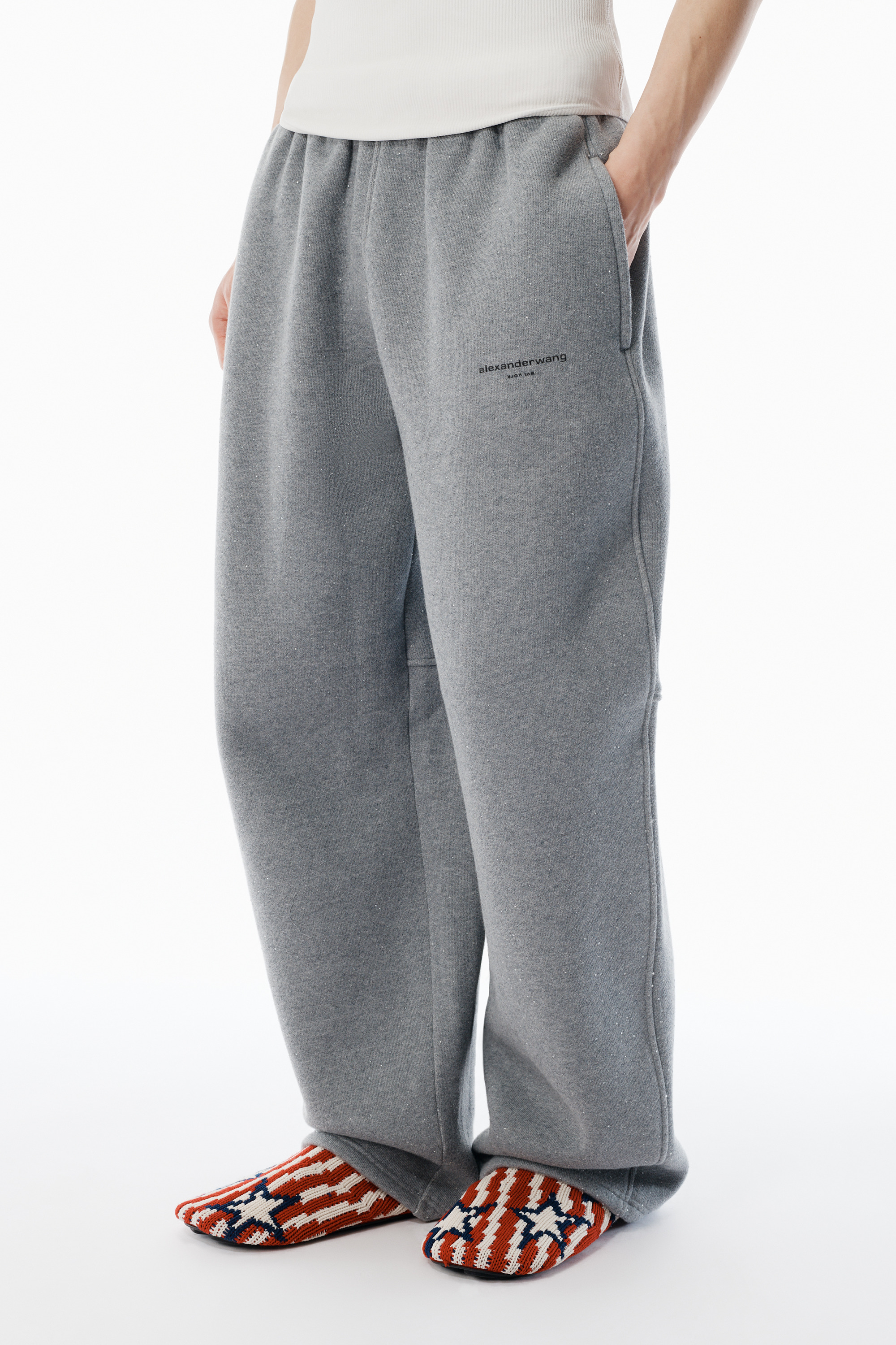 Grey Hotfix Terry Sweatpants - 3
