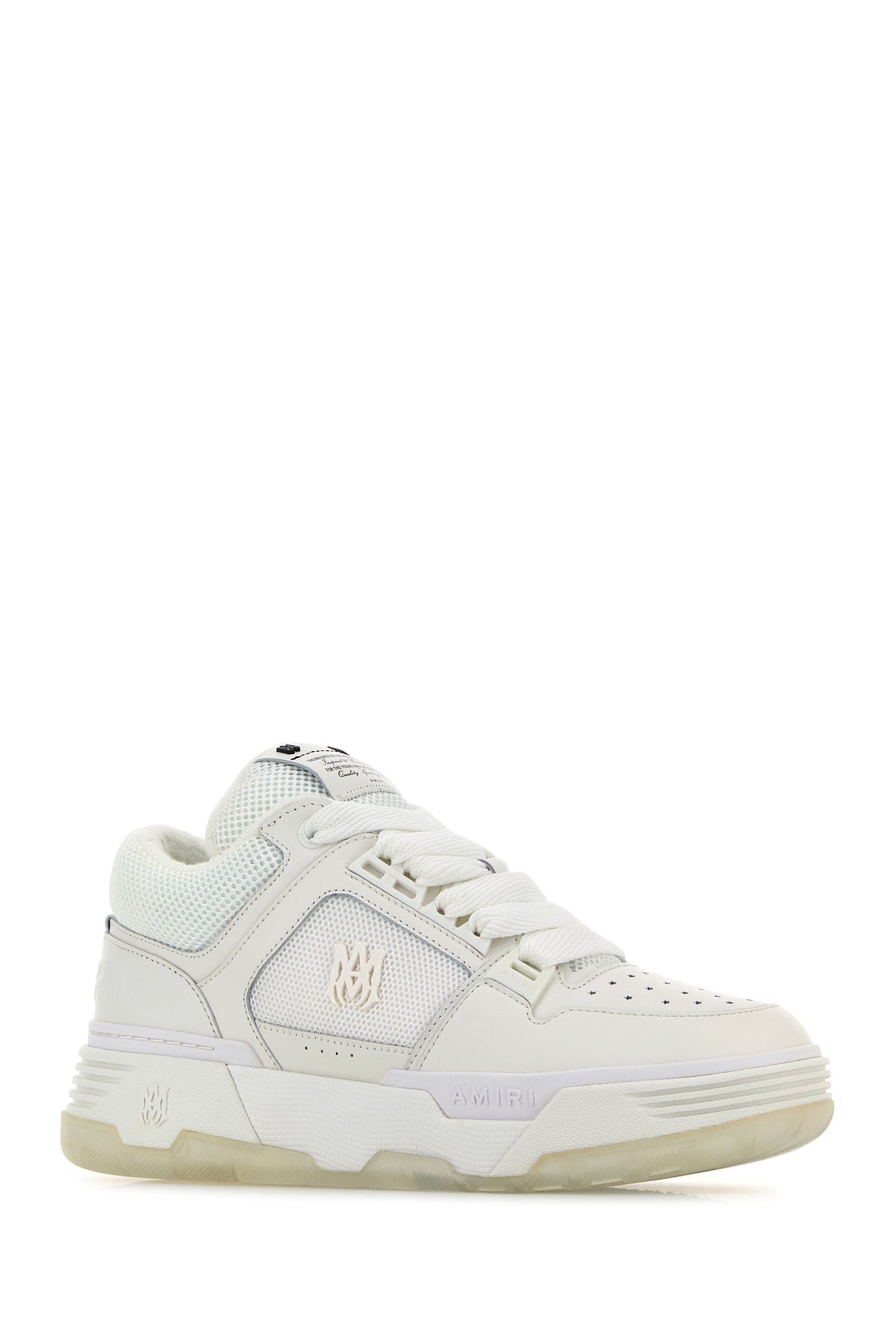 White leather and fabric MA-1 sneakers - 2