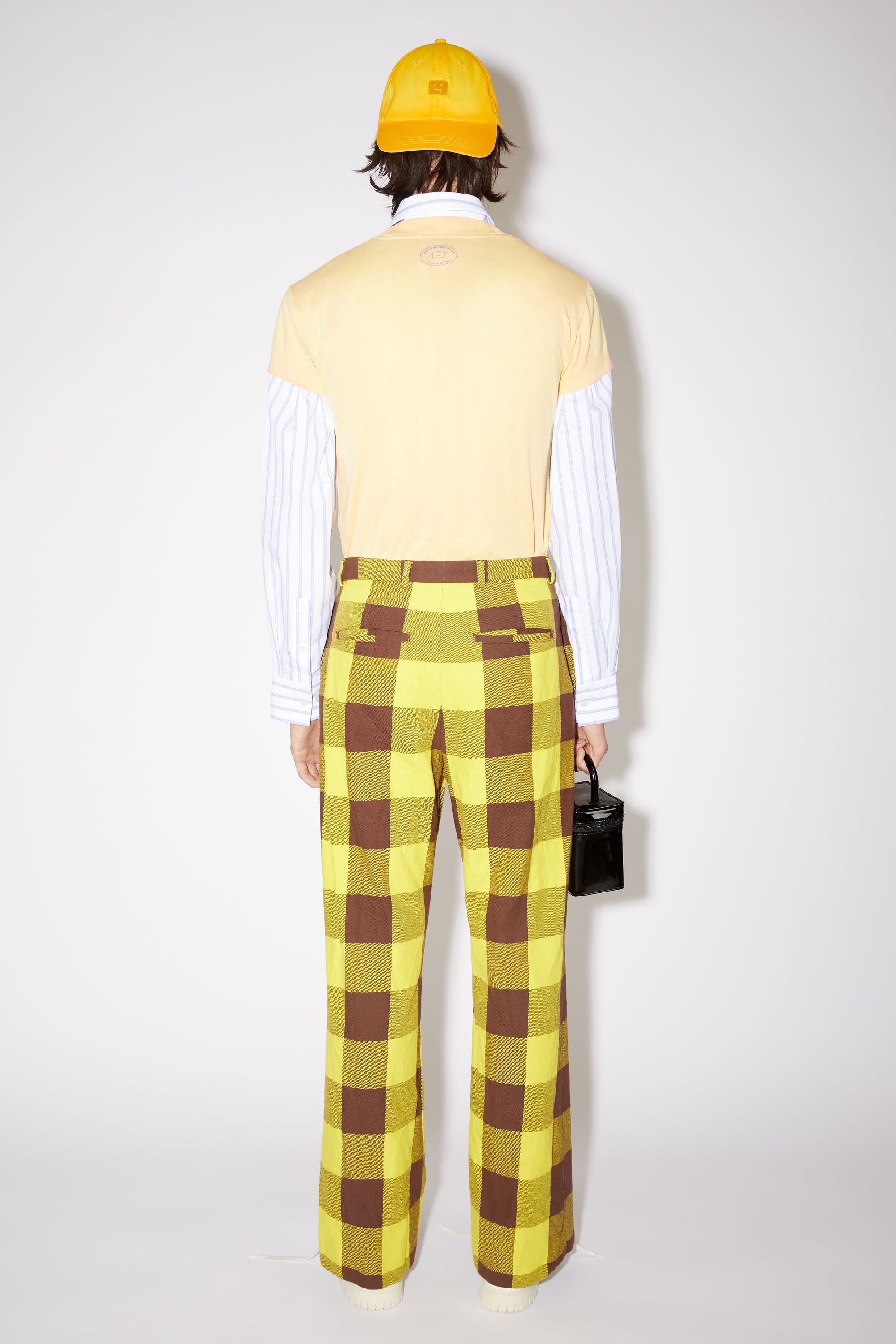 Check trousers - Yellow/brown - 3
