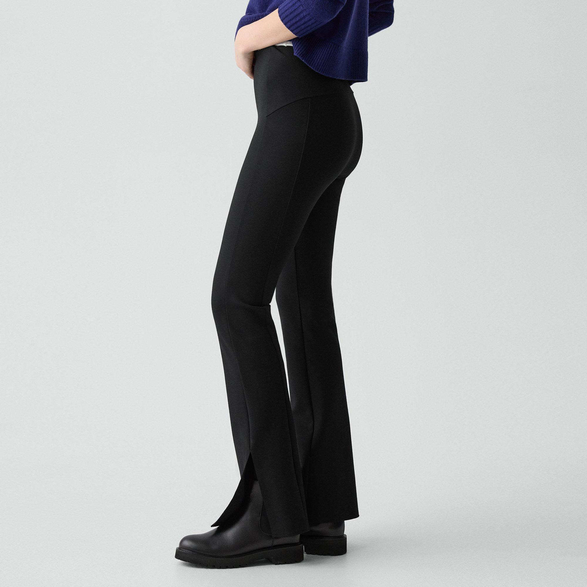 Flared Slit Legging in Motion Ponte - 5