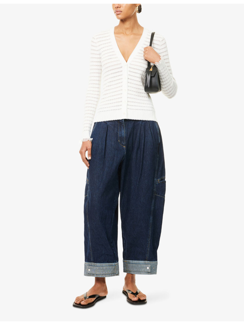 3.1 Phillip Lim V-Neck Ribbed Knitted Cardigan outlook