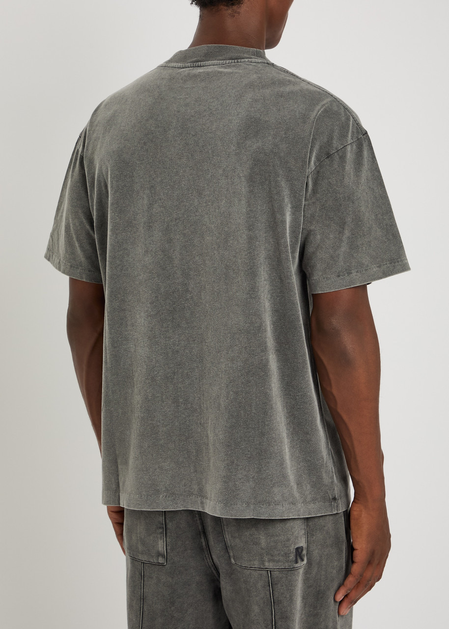 Represent Embroidered Cotton T-shirt - 3