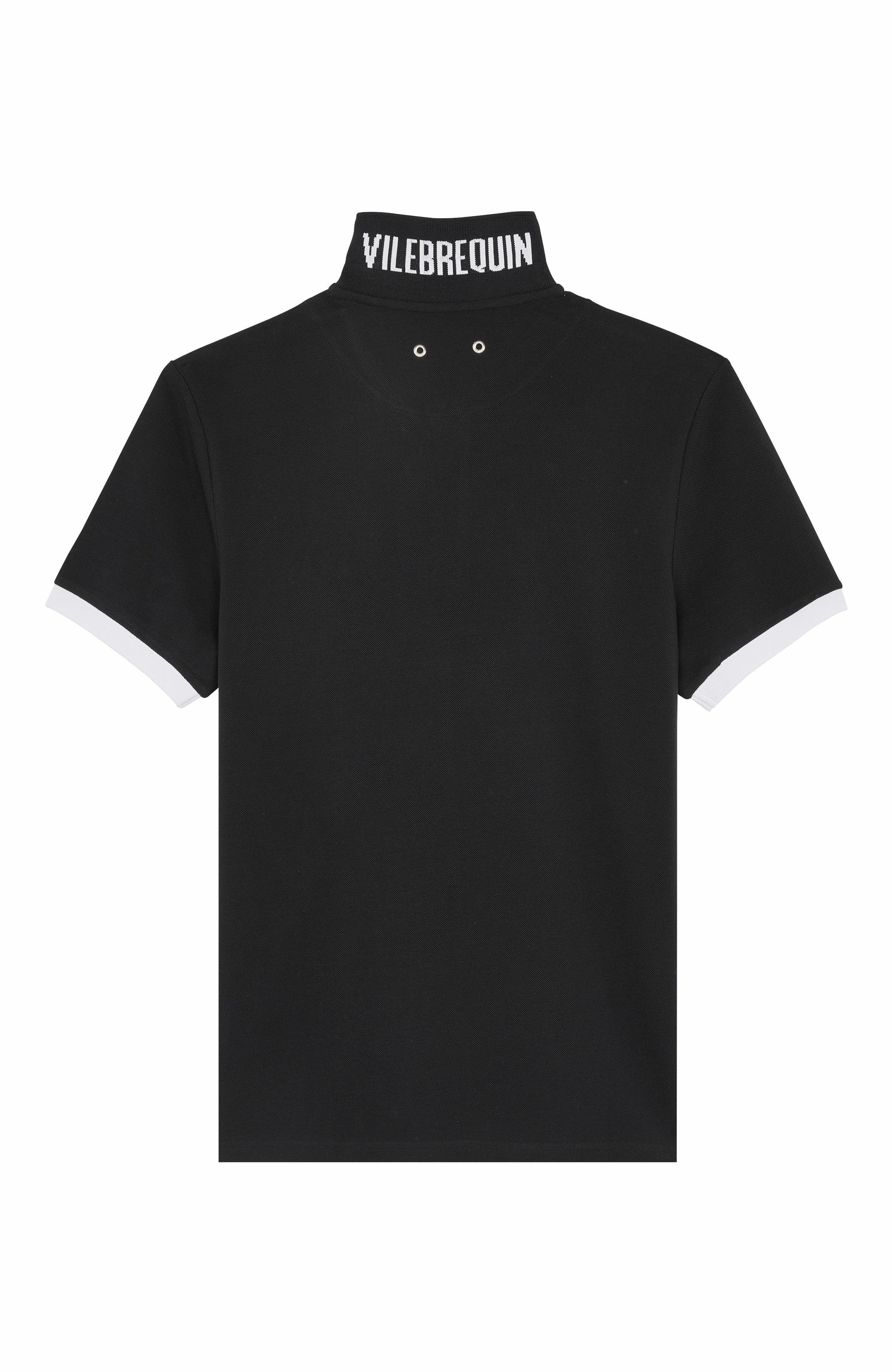Vilebrequin Men's Solid Cotton Polo in Noir at Nordstrom - 3