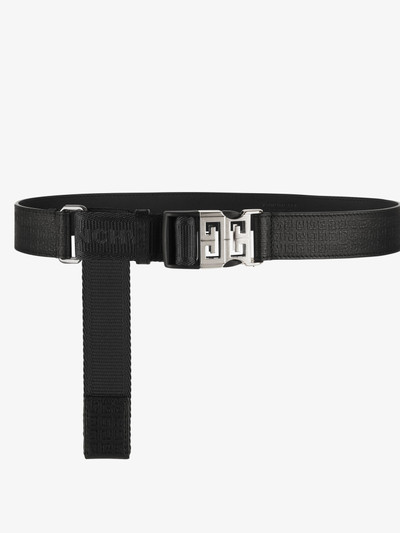 Givenchy 4G RELEASE BUCKLE BELT IN MICRO 4G LEATHER AND WEBBING outlook