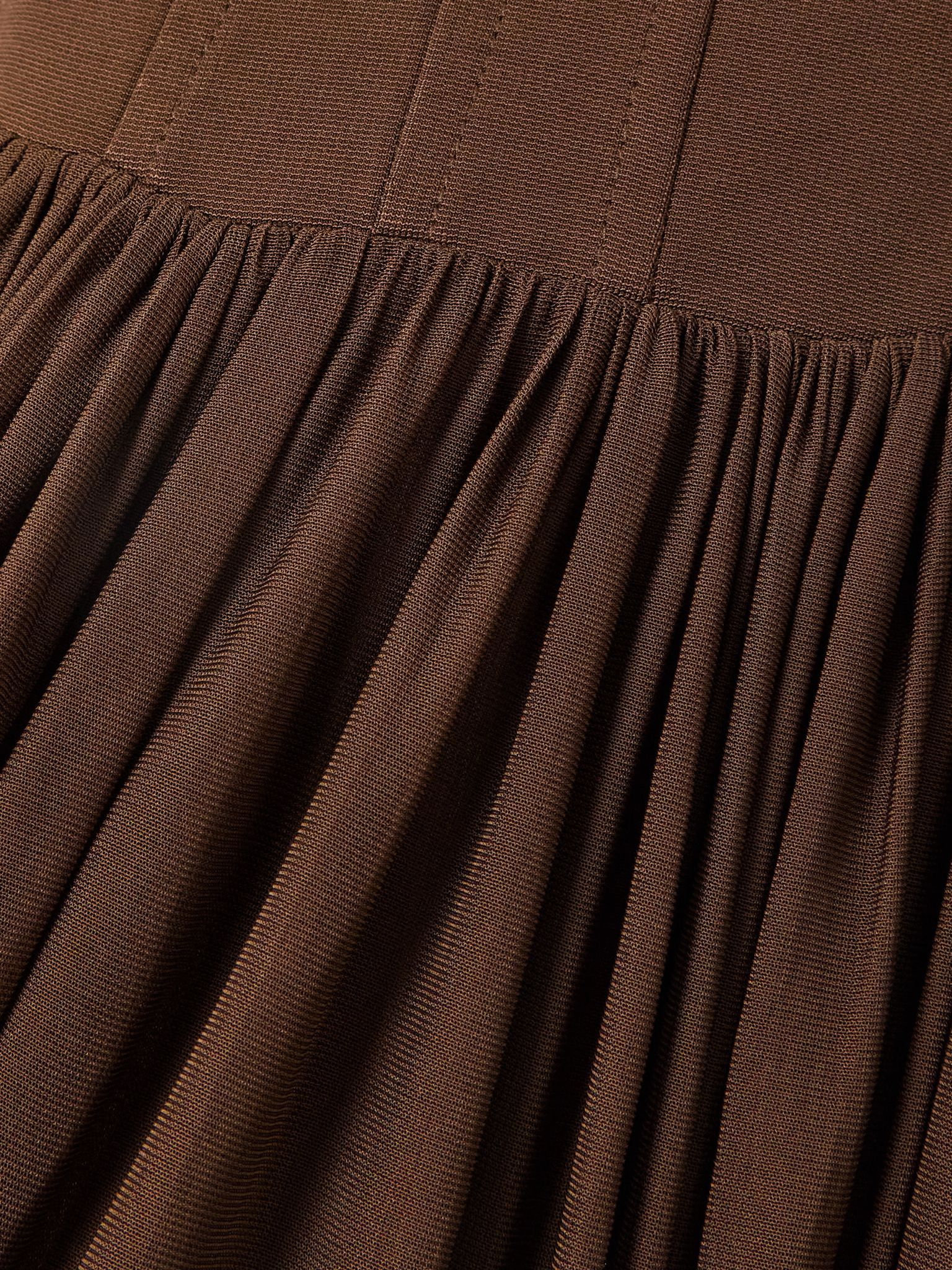 Jamie jersey midi dress Brown - 4