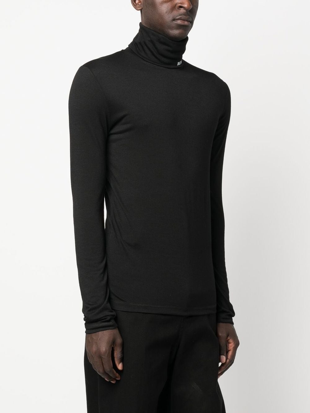 logo-print roll-neck jumper - 3