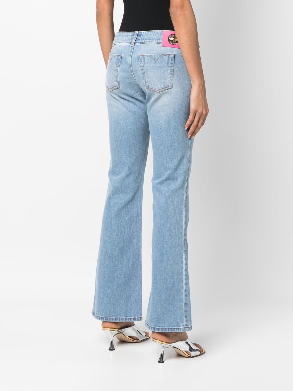 flared denim jeans - 4