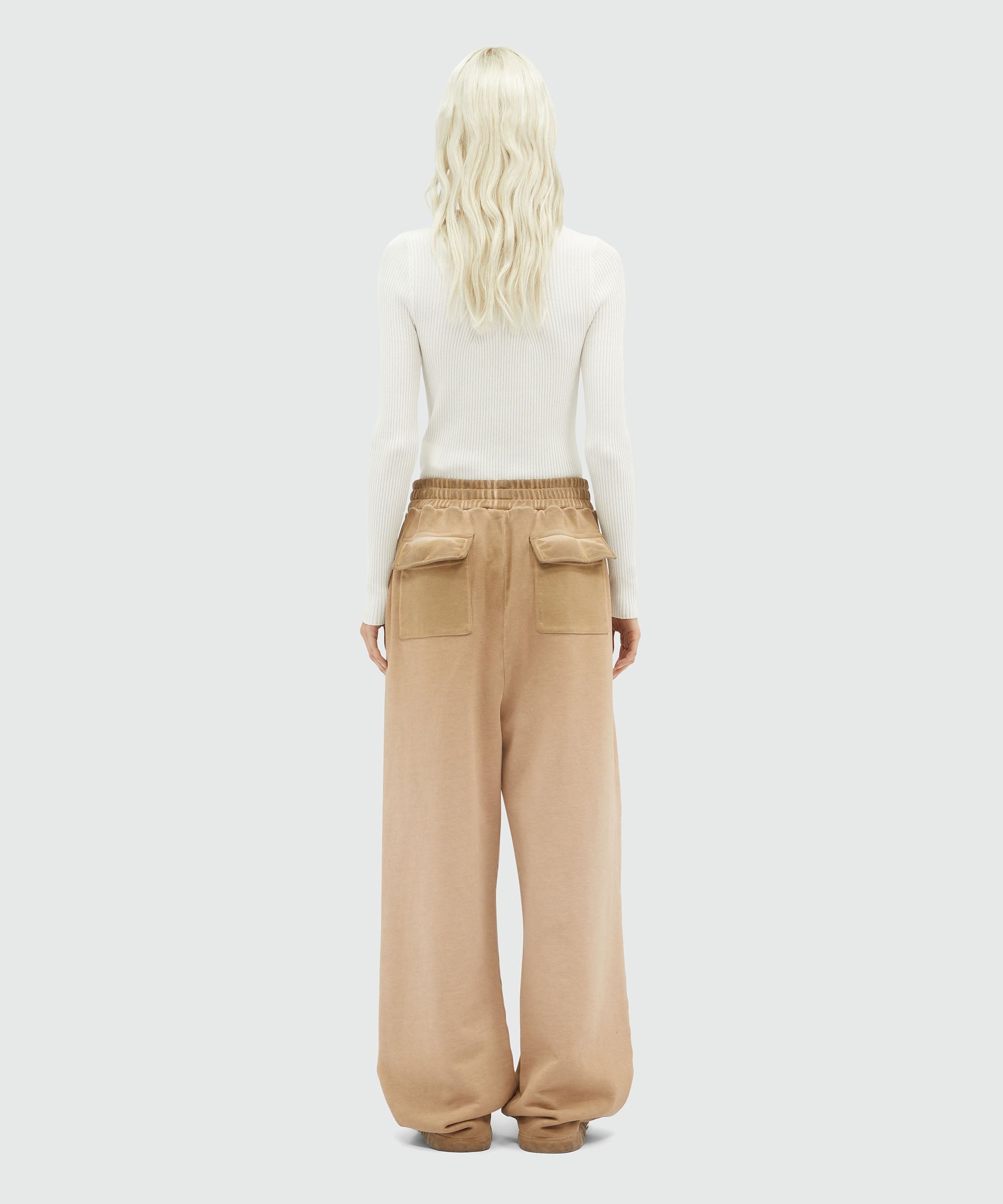 Faded jersey jogging pants - 3