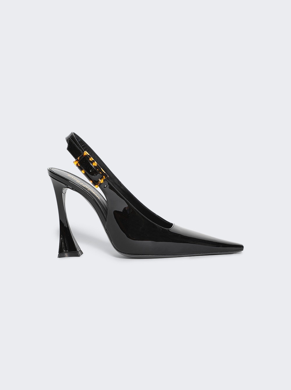 Patent Leather Dune Slingback Pumps Black - 1