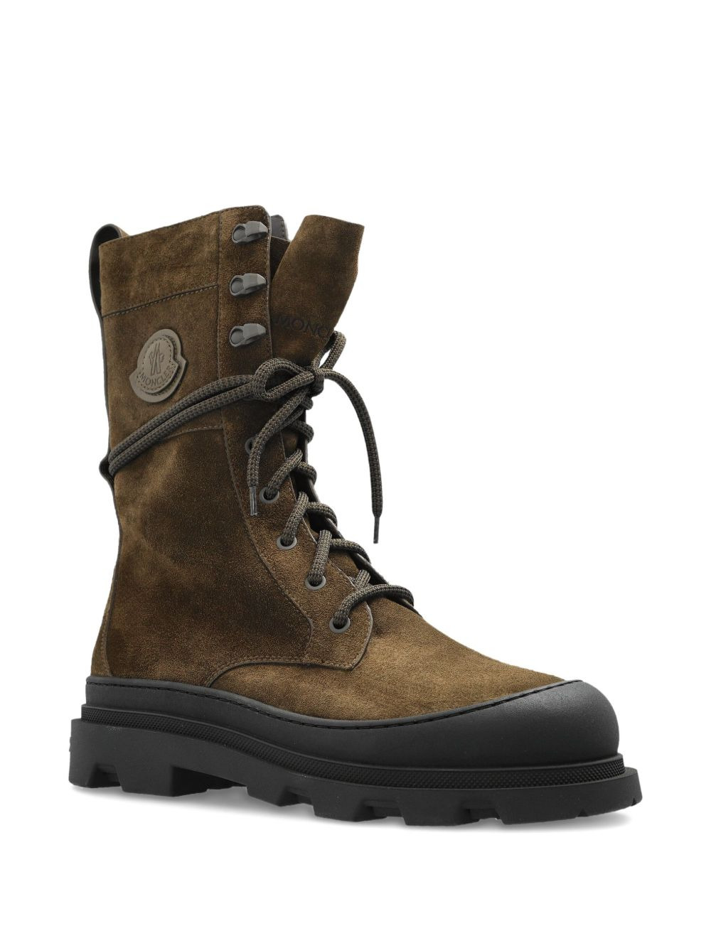 lace-up suede boots - 2