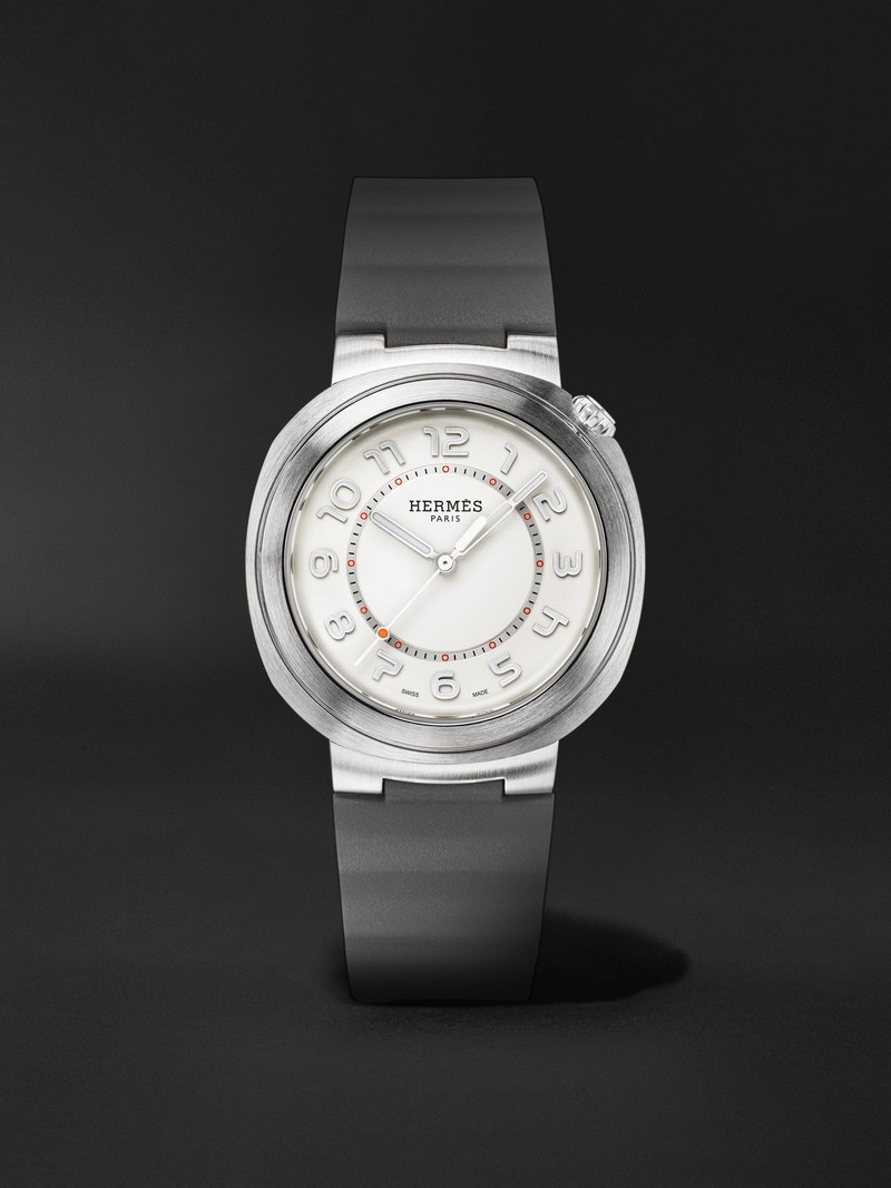 Cut Automatic 36mm Stainless Steel and Rubber Watch, Ref. No 404924WW00 Gray 1