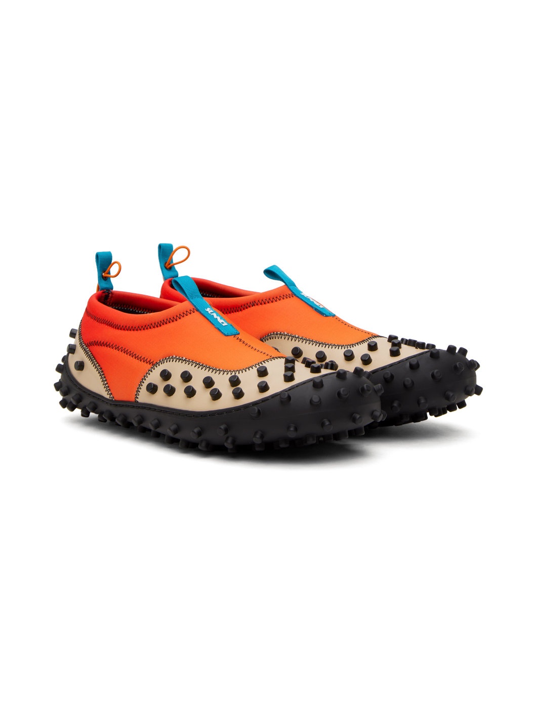 SSENSE Exclusive Orange & Beige 1000CHIODI Sneakers - 4
