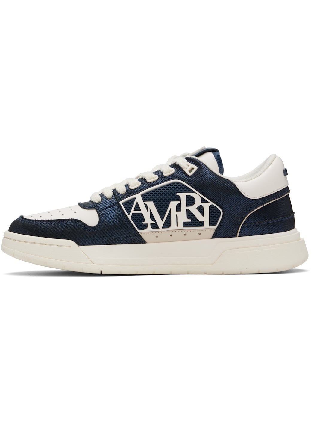 Navy & White Classic Low Sneakers - 3