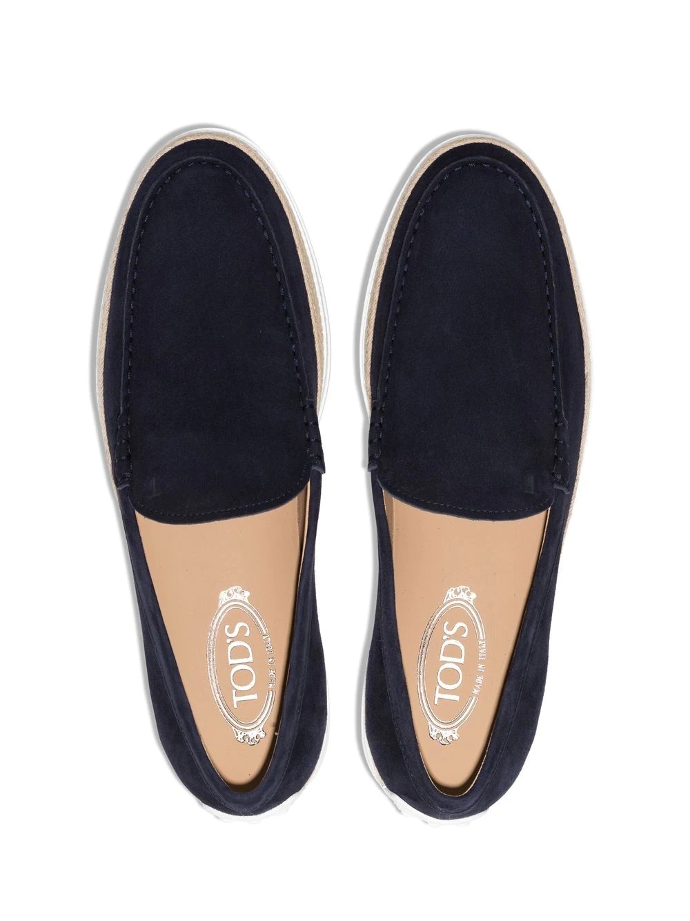 suede espadrille loafers - 4