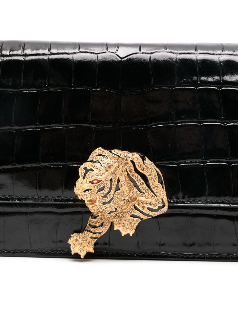 logo-plaque clutch bag - 4