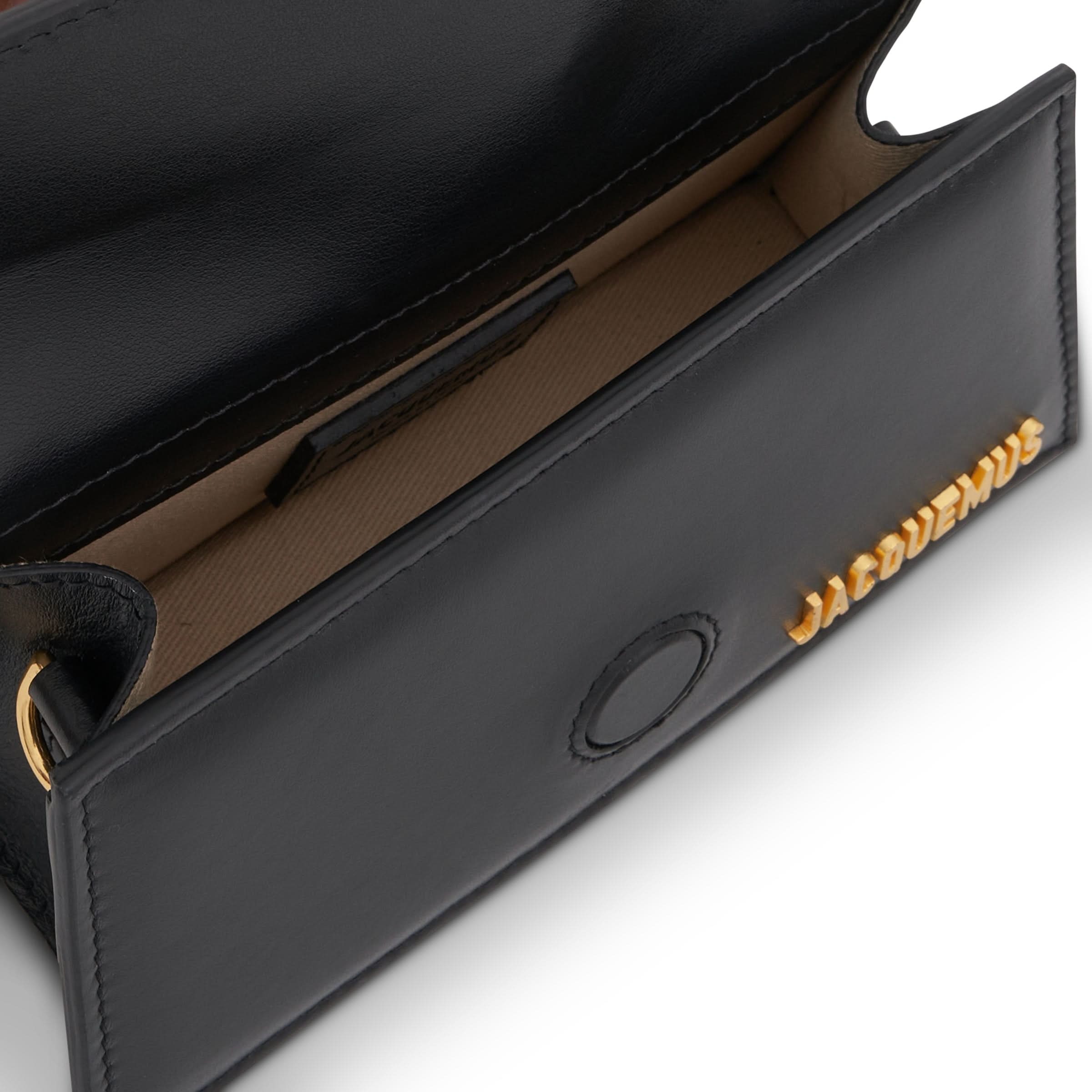 Le Bambino Mini Leather Bag in Black - 4