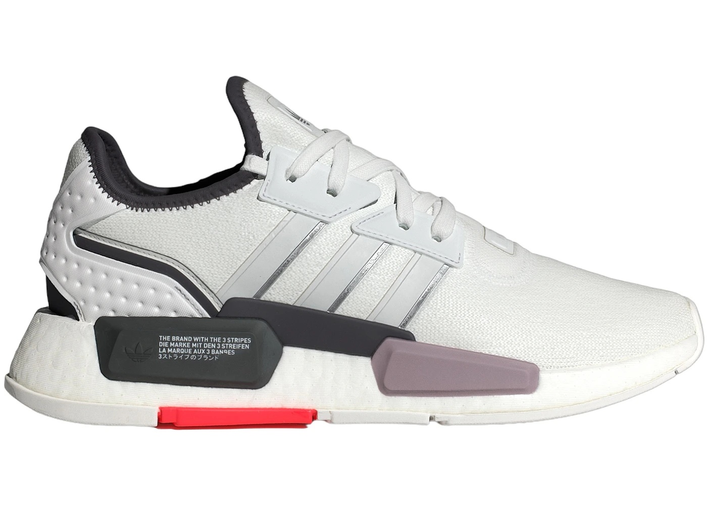 adidas NMD G1 Crystal White Grey Solar Red - 1