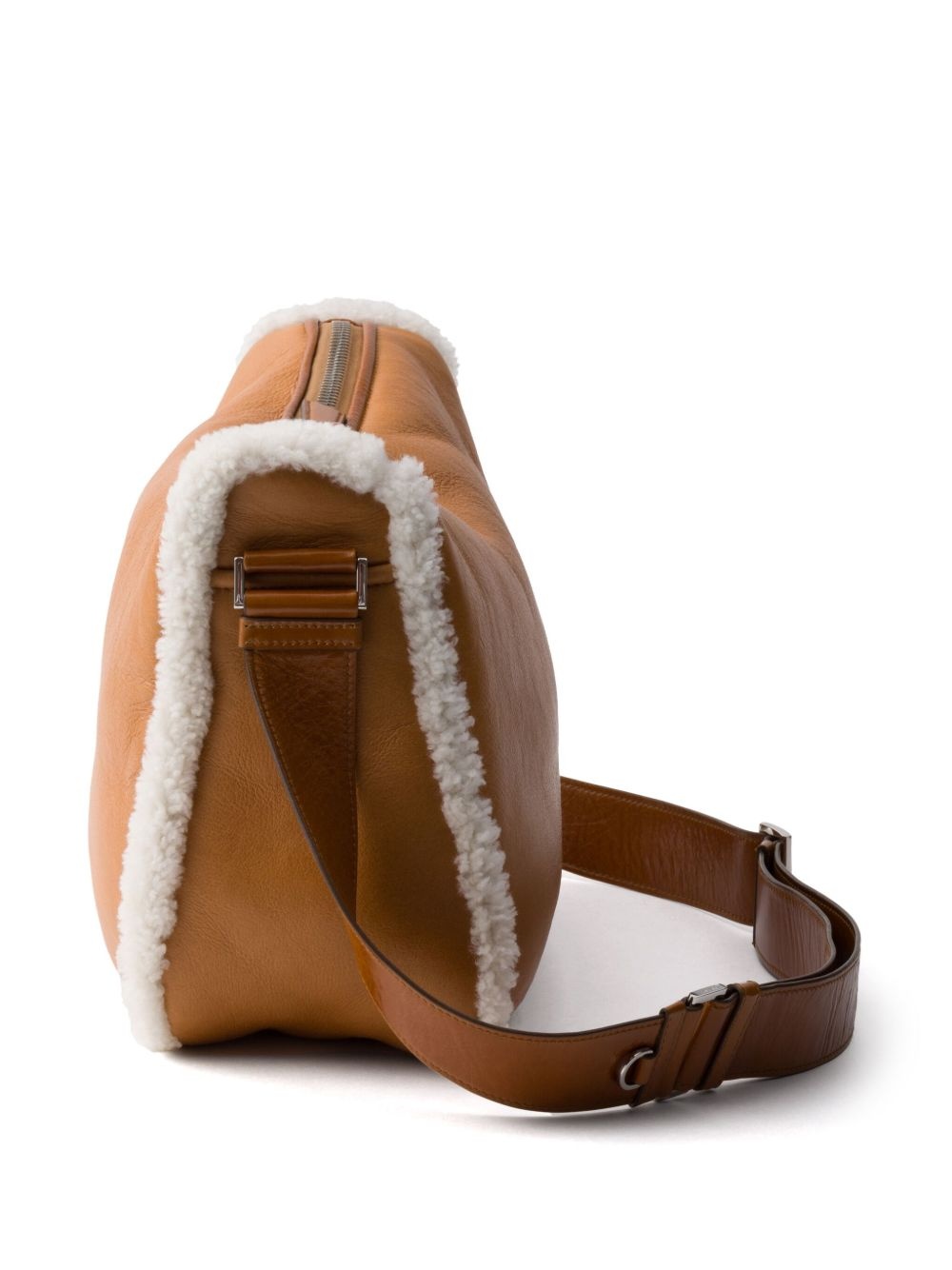 shearling shoulder bag - 6