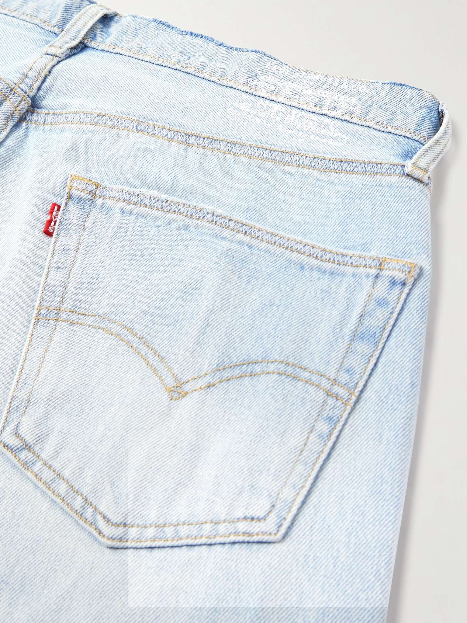 + Levi's Straight-Leg Distressed Logo-Embroidered Jeans - 5