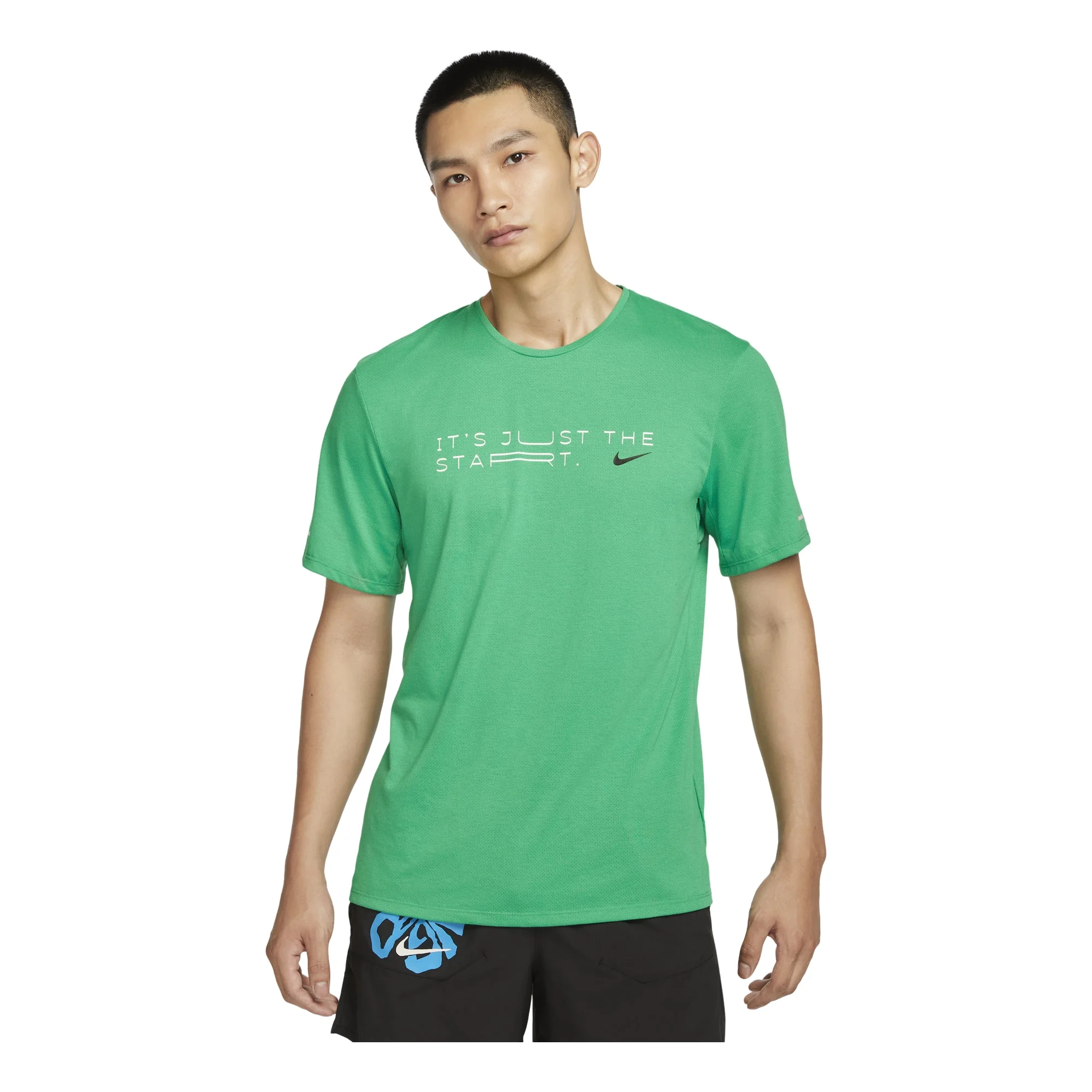 Nike Rise 365 Dri-FIT Short-Sleeve Running Top Asia Sizing 'Kipchoge-Stadium Green' HF0905-324 - 1