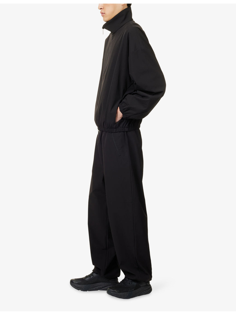 Fear of God De-Bossed Logo-Patch Stand-Collar Shell Track Jacket outlook