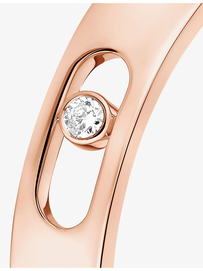 Move Joaillerie 18ct Gold And 0.03ct Diamond Wedding Ring 3