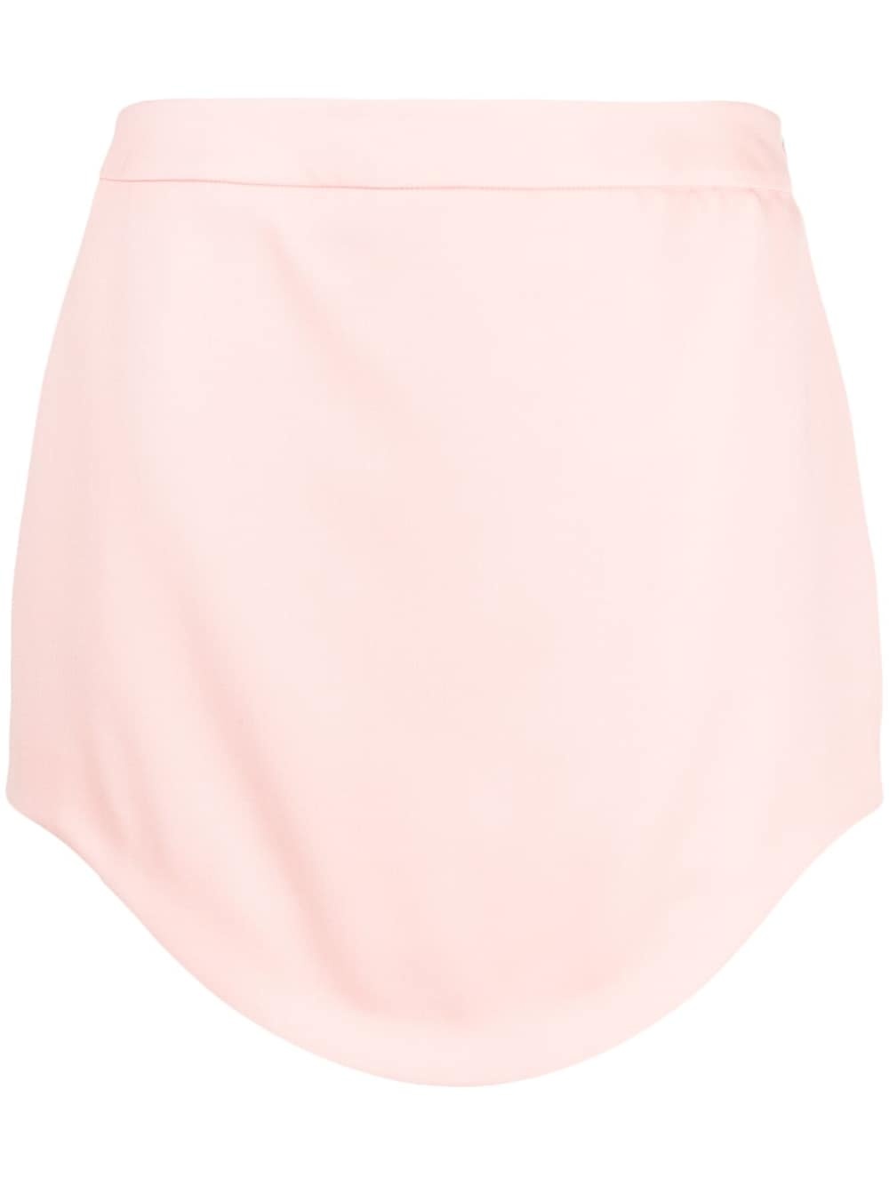 tailored wool mini skirt - 1