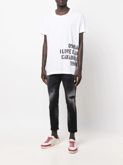 DSQUARED2 side logo-print T-shirt outlook