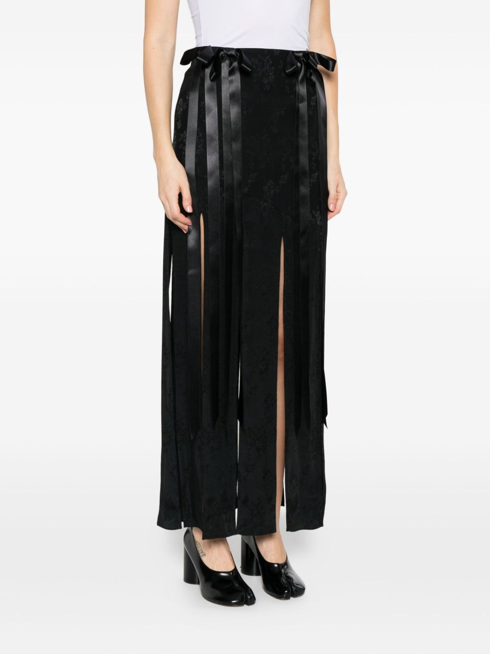 bow-details midi skirt - 3