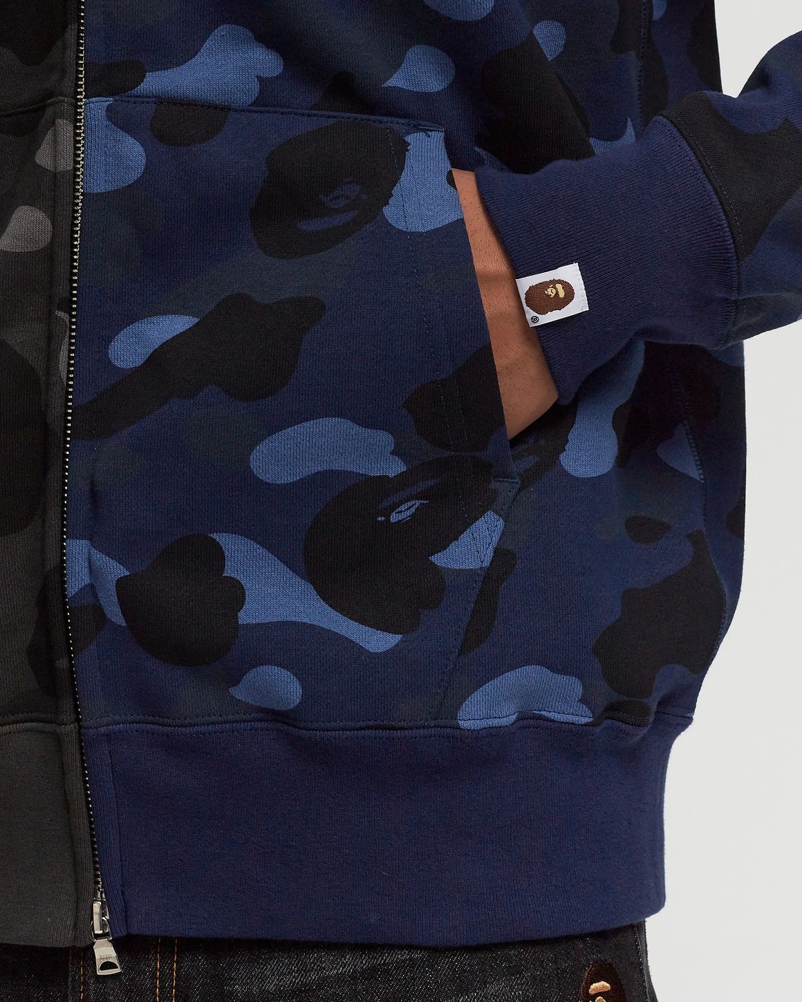 COLOR CAMO SEPARATE SHARK FZ HOODIE - 6