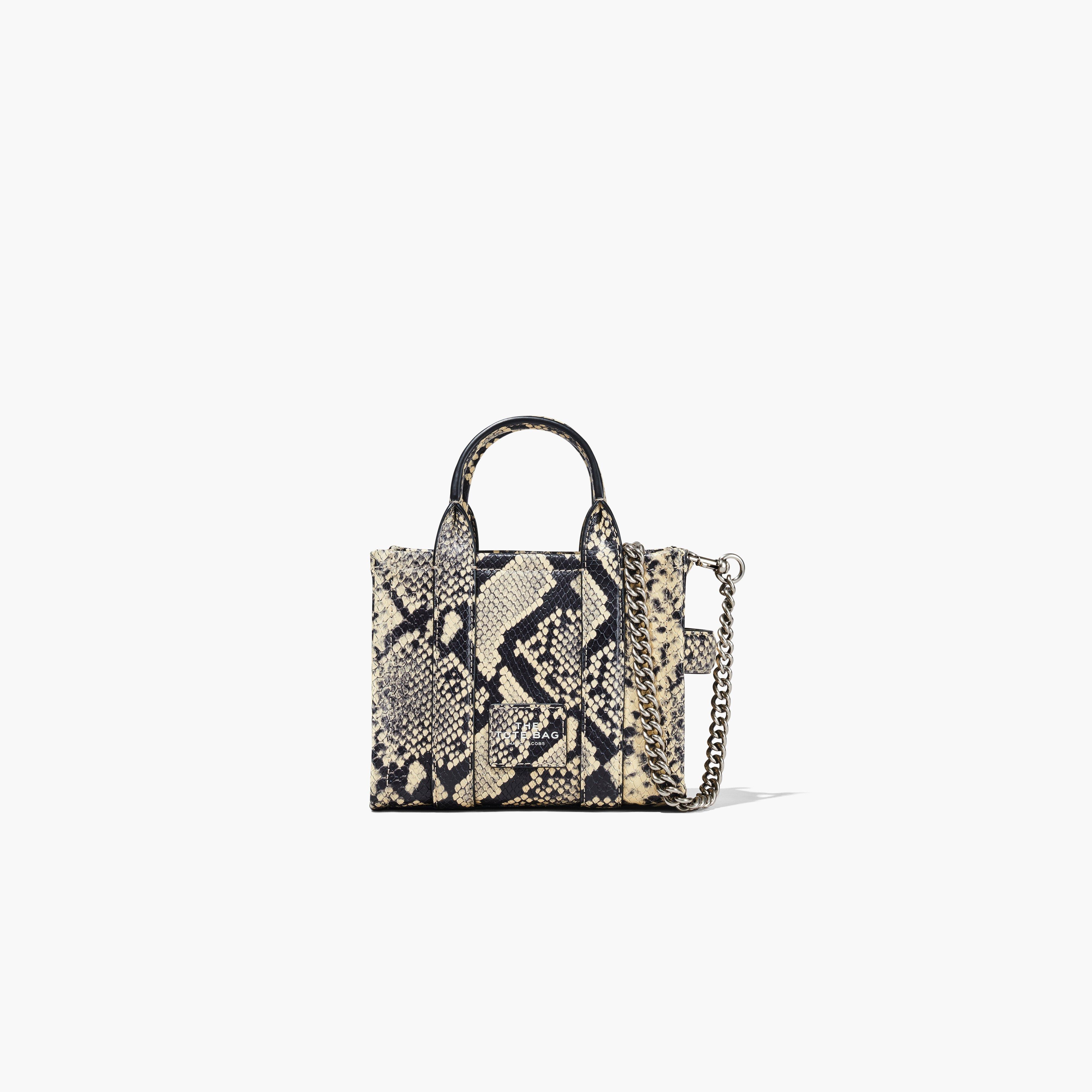 THE SNAKE-EMBOSSED MICRO TOTE BAG - 1