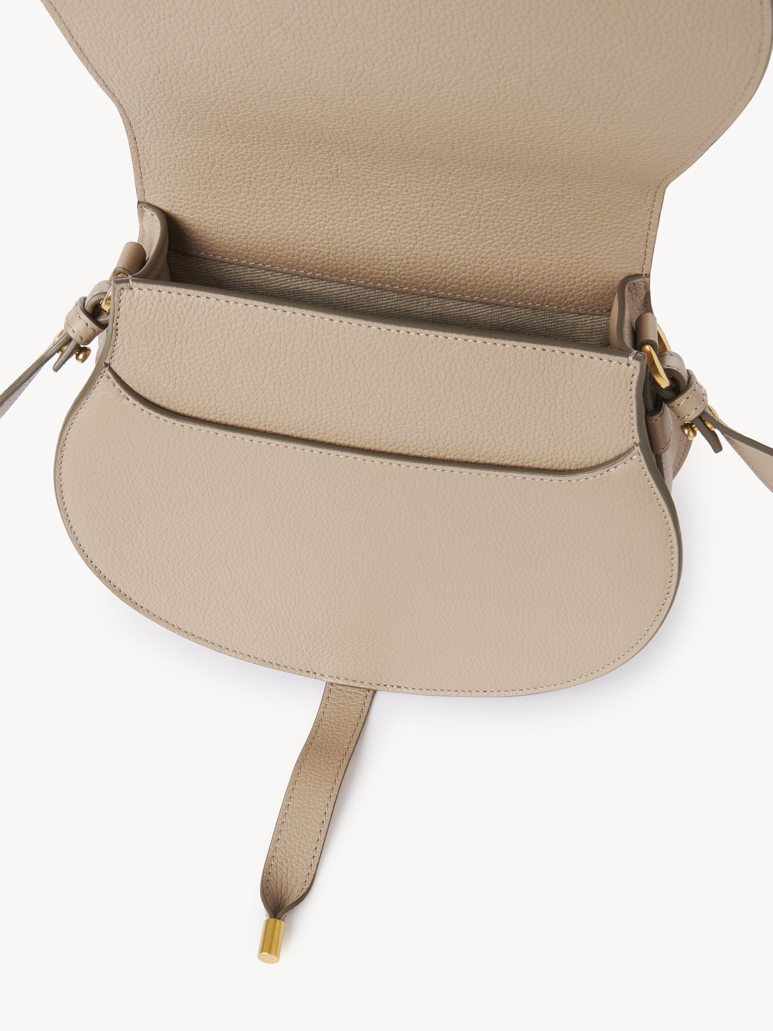 MARCIE SADDLE BAG IN GRAINED LEATHER - 5