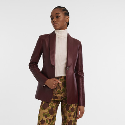 Longchamp Jacket Plum - Leather outlook