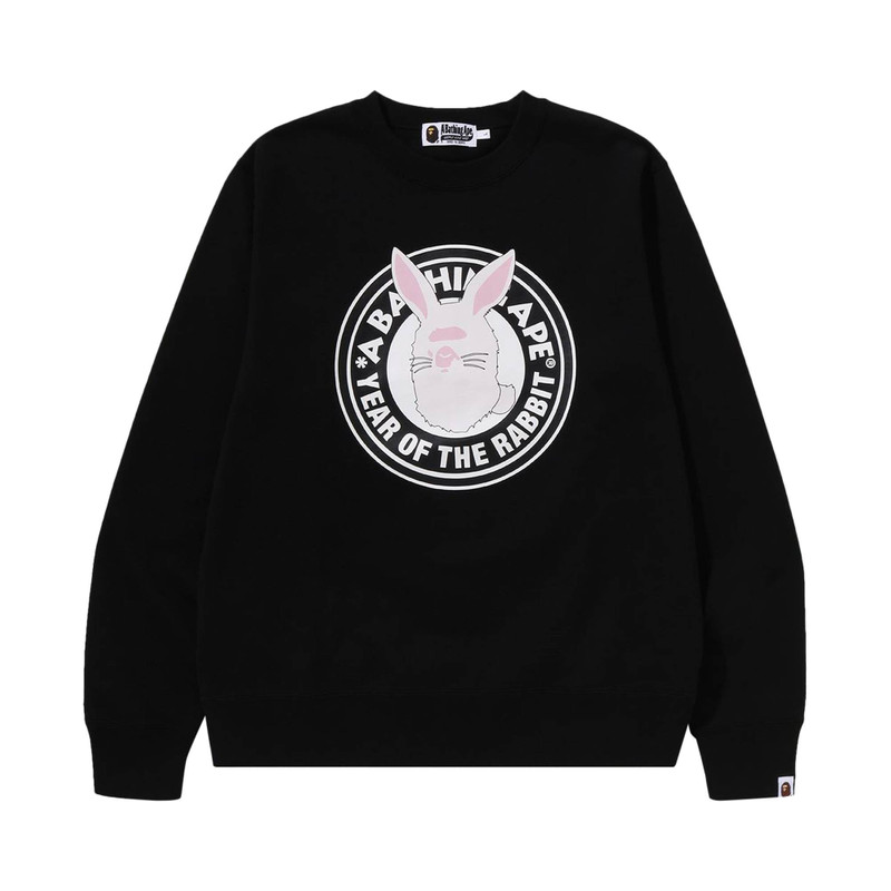 BAPE Year Of The Rabbit Crewneck M 'Black' - 1