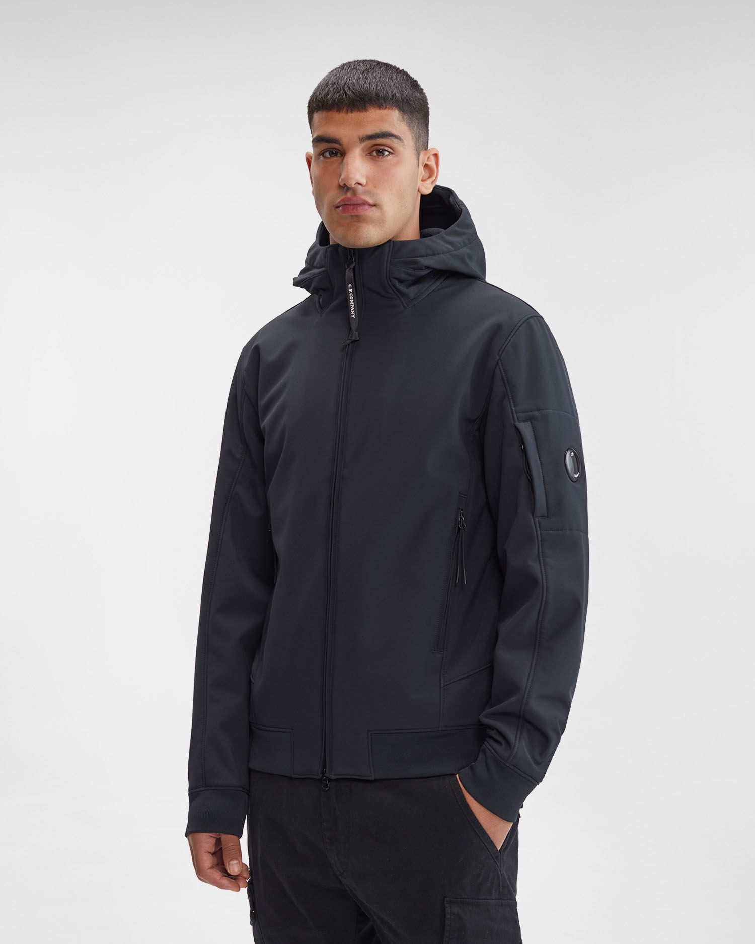 Cp company soft 2024 shell hooded jacket