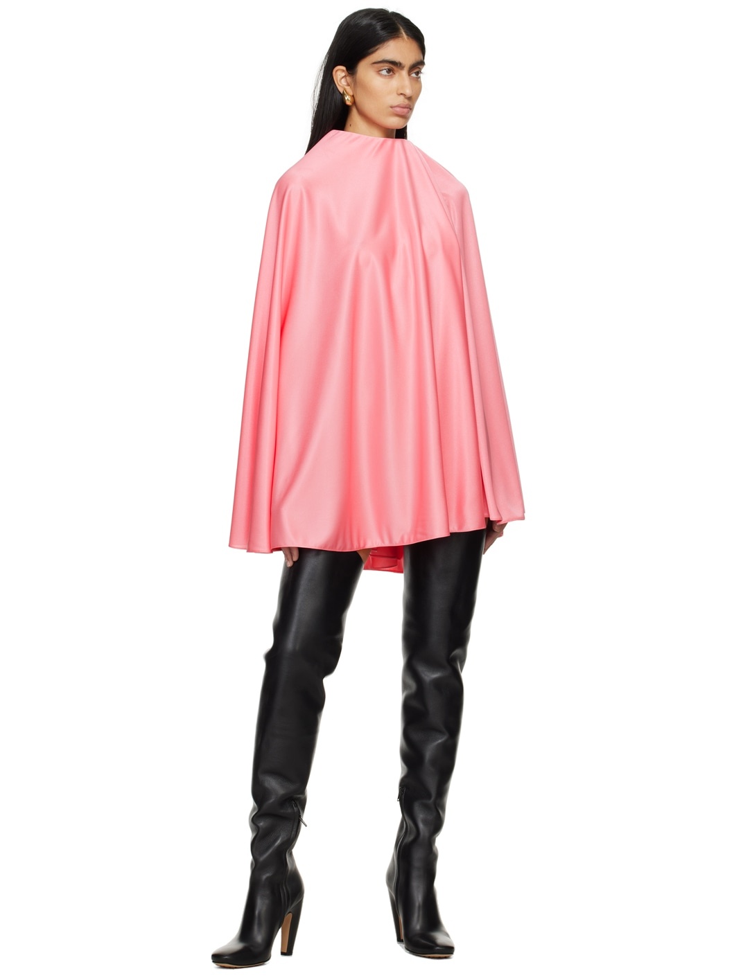 Pink Cape Blouse - 4