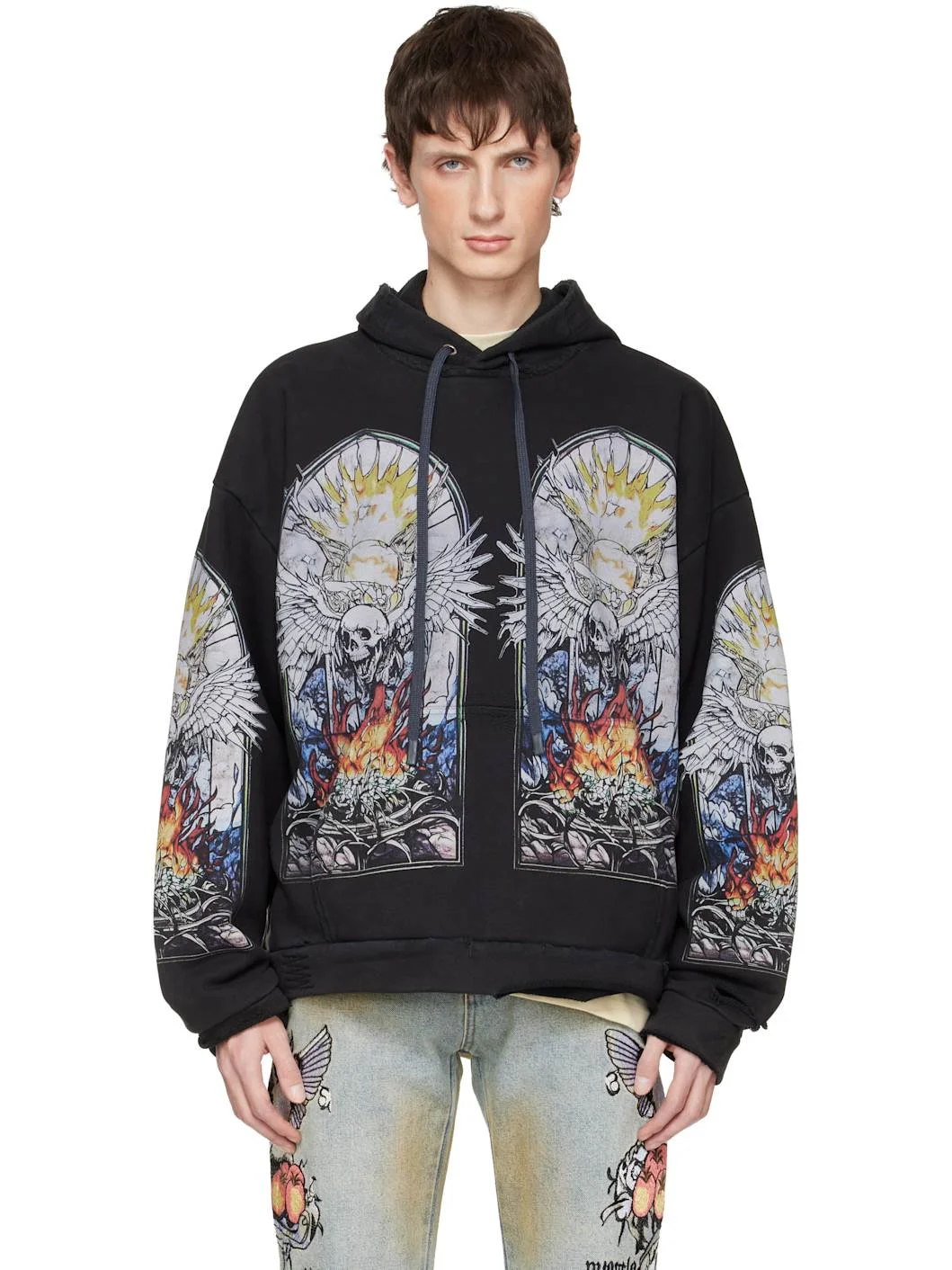 Black Skull Hoodie - 1