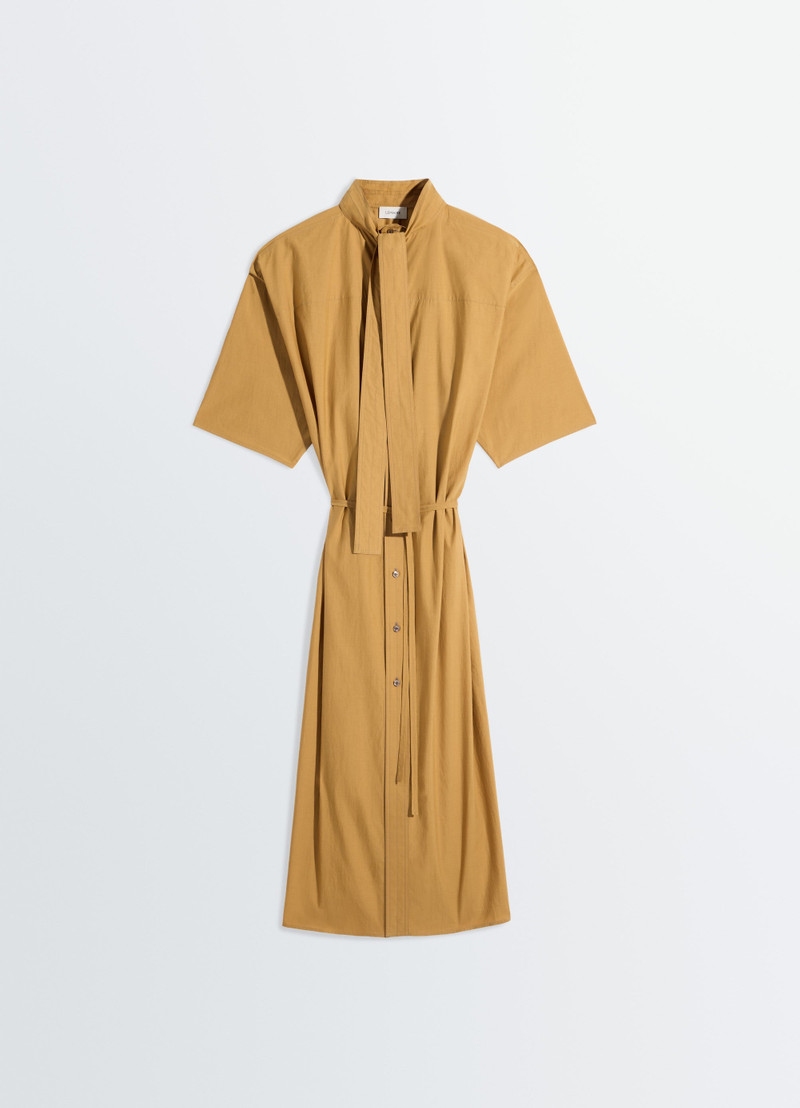 REVERSIBLE TUBE DRESS IN WASHED COTTON SILK - 1