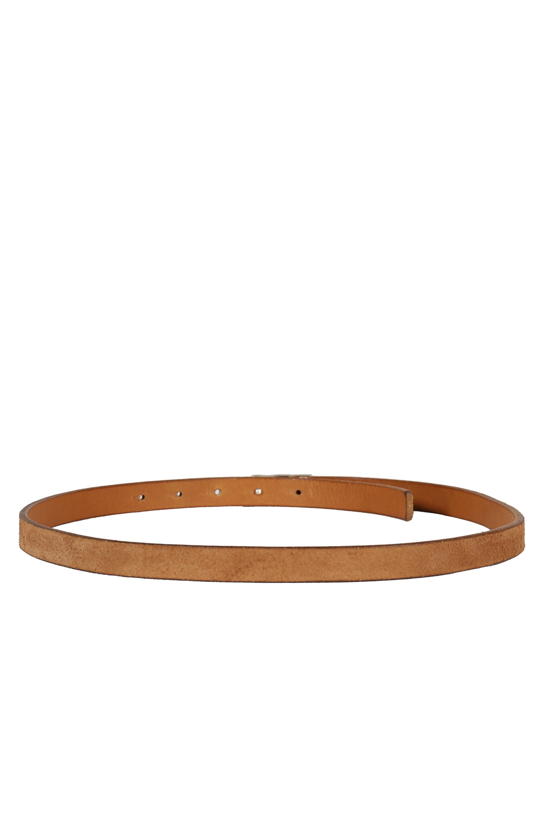 ERL LOGO SKINNY LEATHER BELT / TANNED - 2