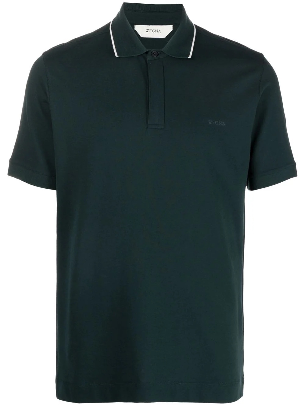 logo-embroidered polo shirt - 1