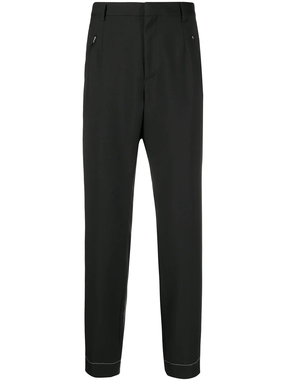 high-waisted tailored trousers - 1