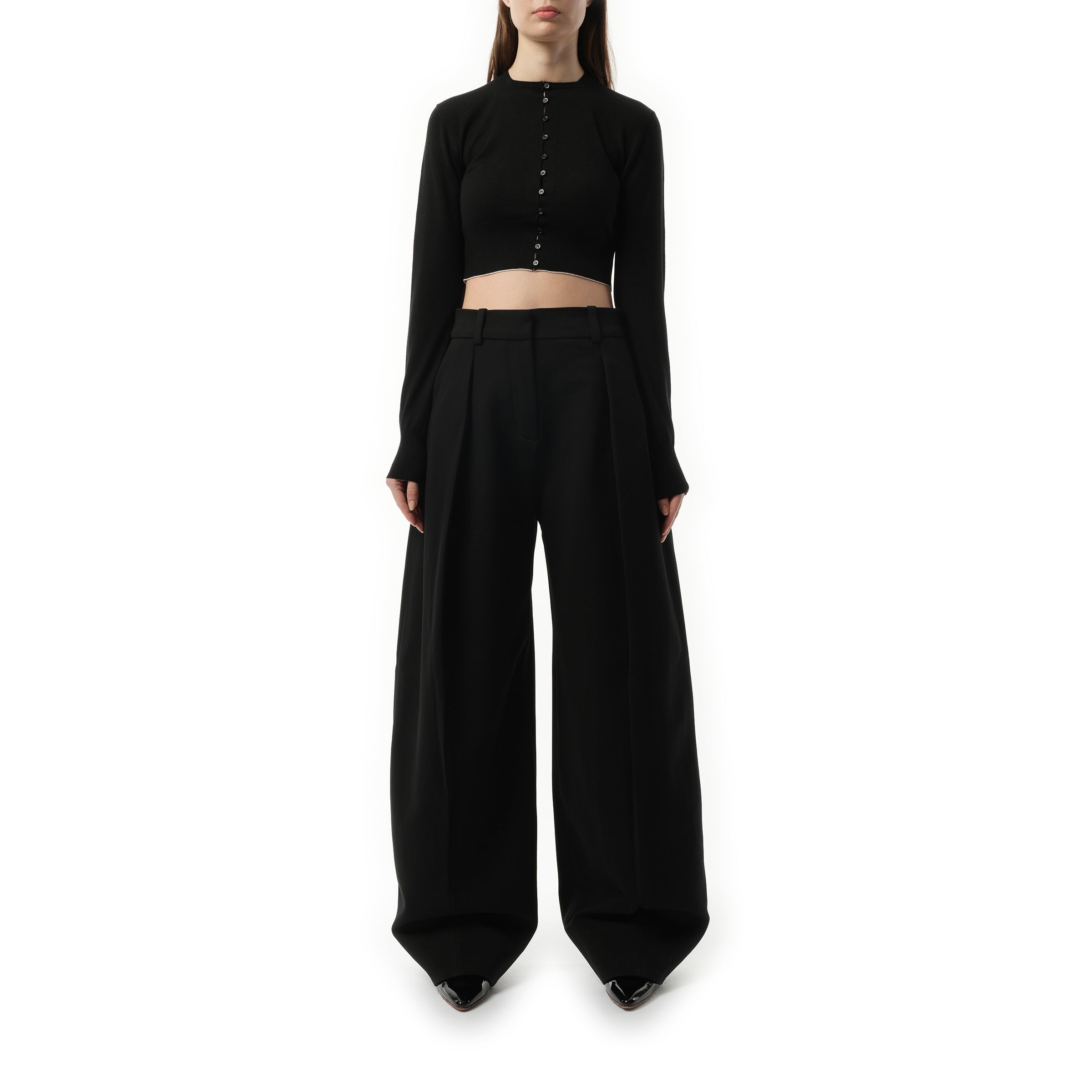 Le Cardigan Spiaggia in Black - 4