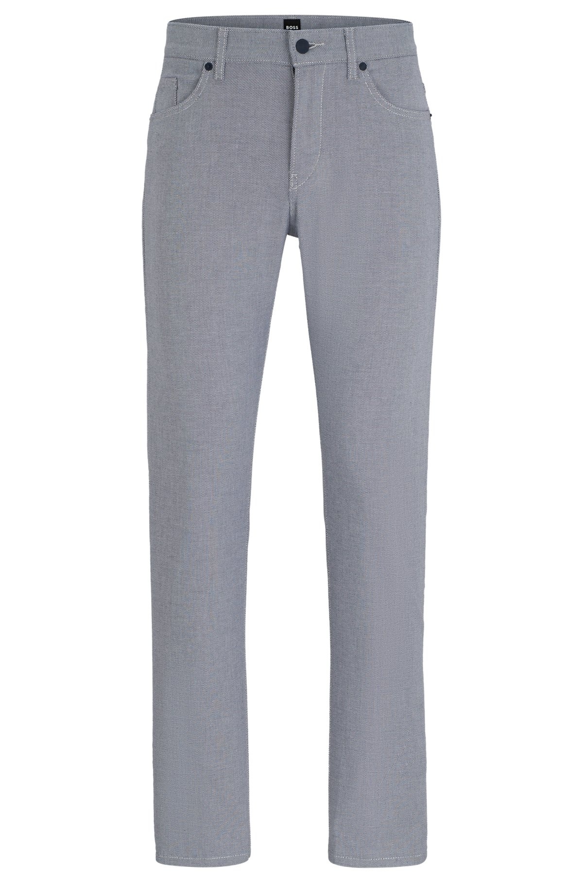 SLIM-FIT JEANS IN TWO-TONE STRETCH DENIM - 1