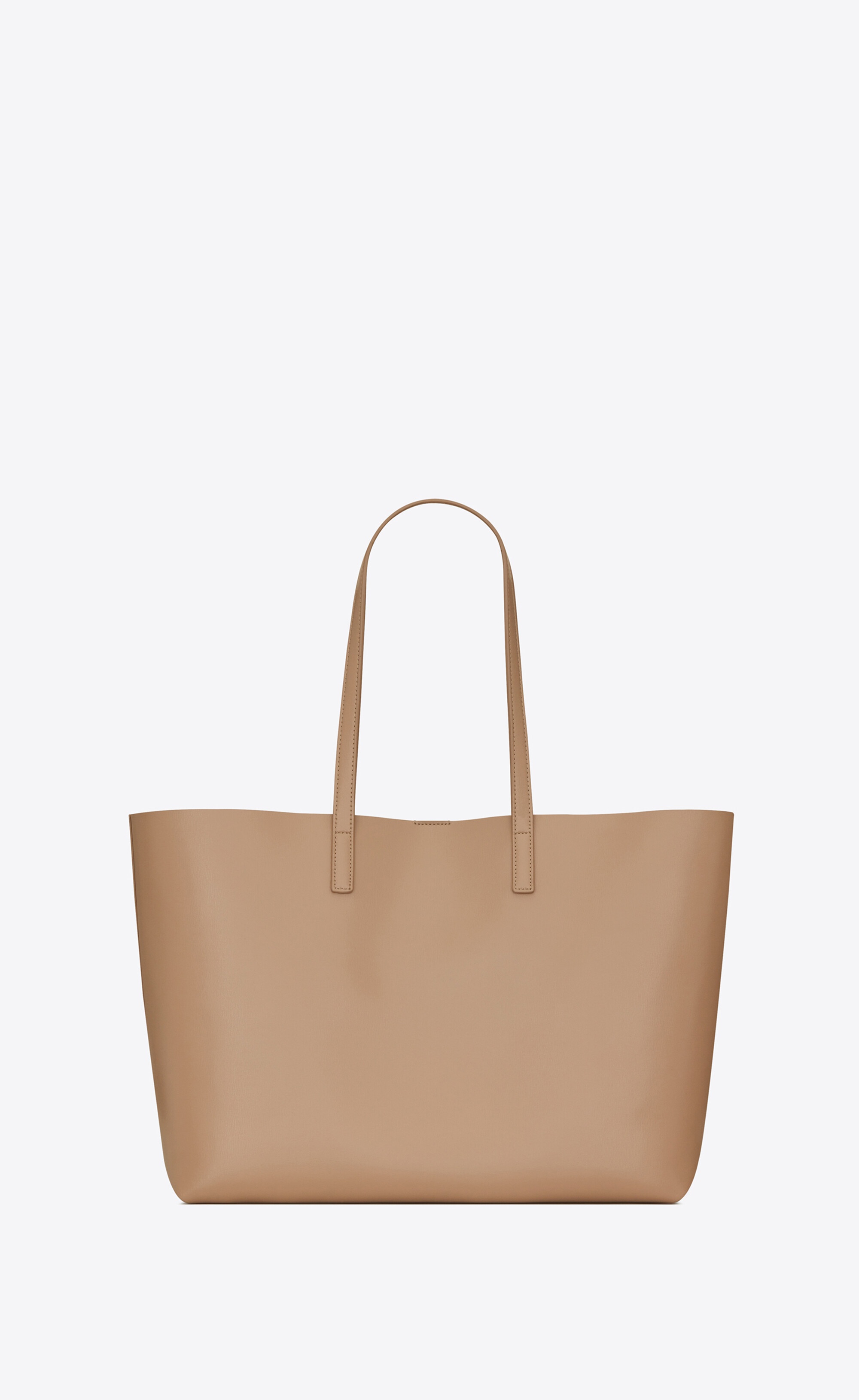 shopping bag saint laurent e/w in supple leather - 4